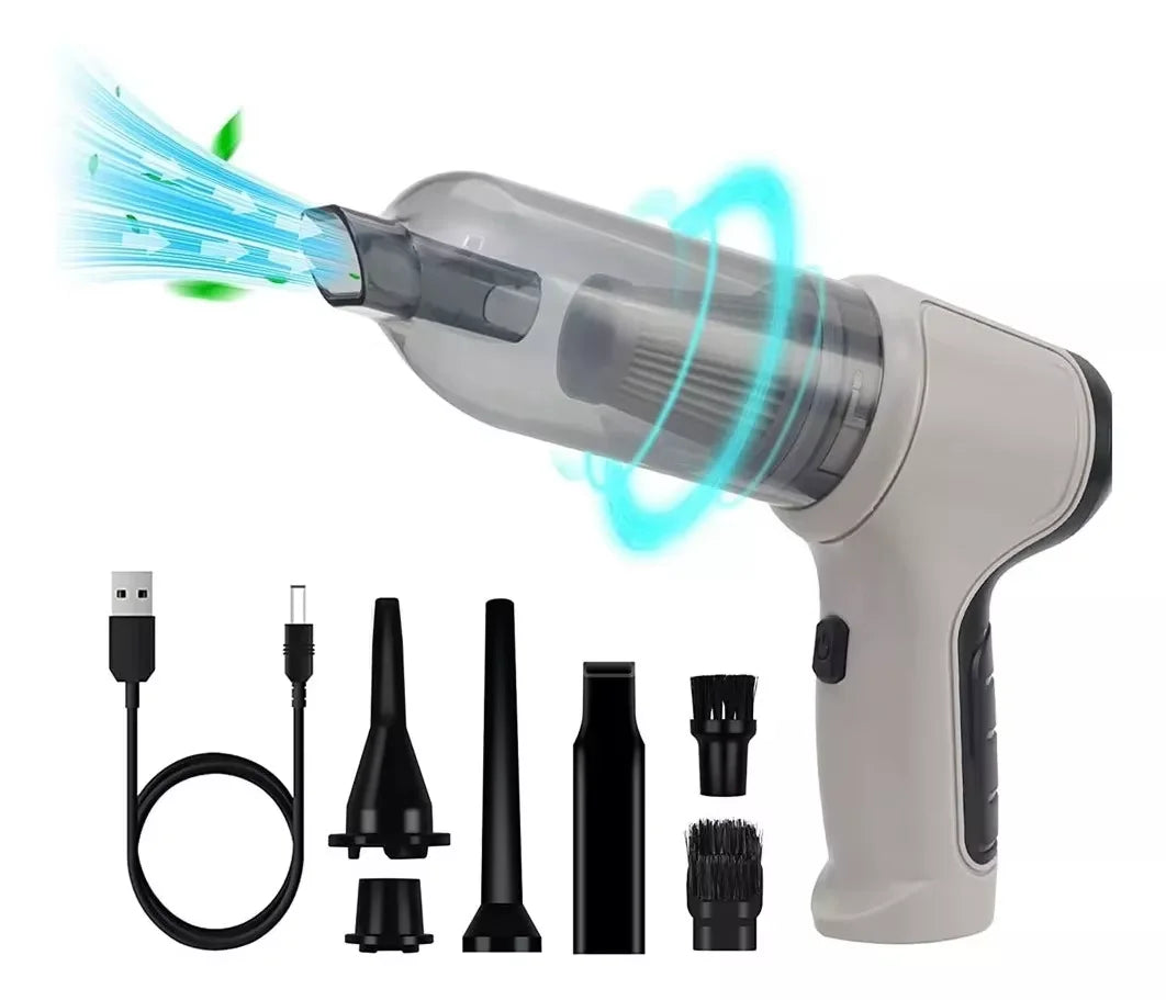 Aspirador de Pó Portátil Multifuncional sem Fio - 4 em 1